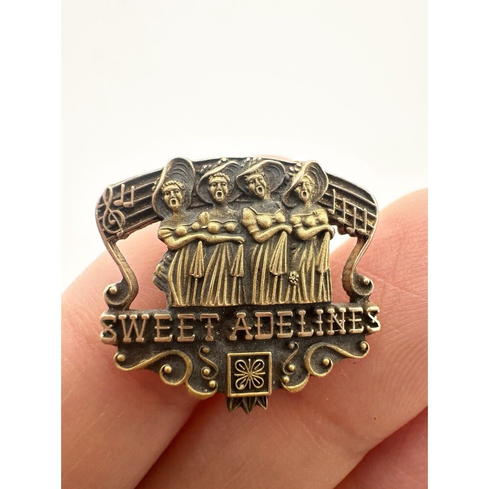 Vintage Sweet Adelines 10k Gold Filled Singing Club Award Lapel Pin